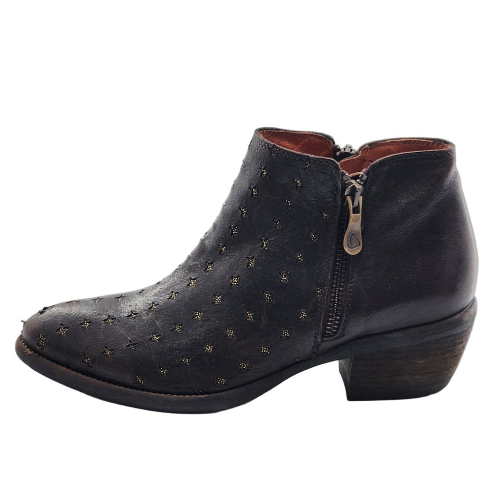 KANNA Borba Brown Gold Star Ankle Boots & Booties Size‎ 37 6.5